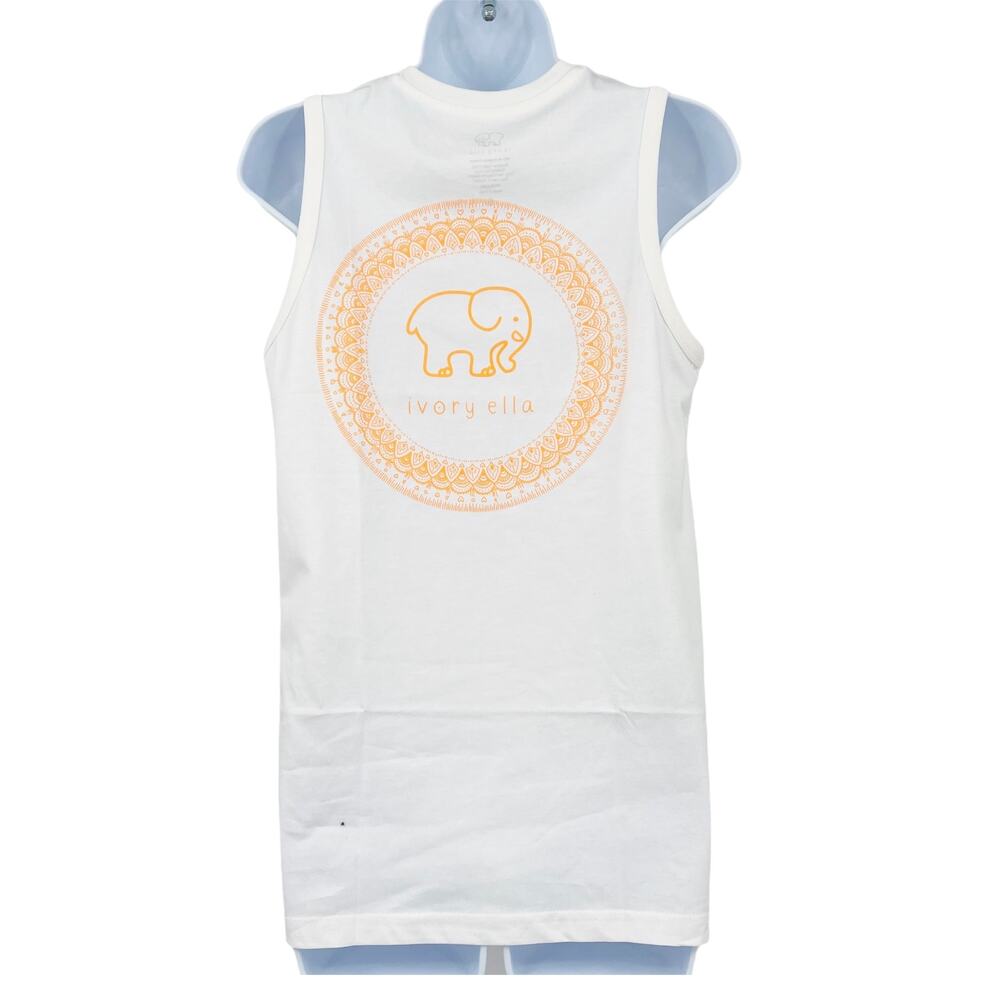 Ivory Ella Tank Top Elephant Back Small NWOT